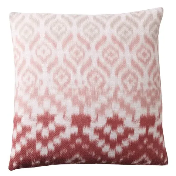 Square Filled Cushion Geometric Pattern - Red
