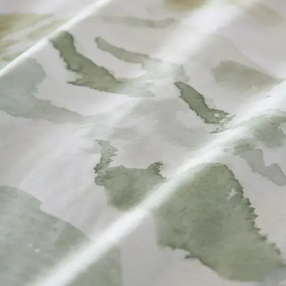 Duvet Cover Set with Pillowcases - Green, Cotton