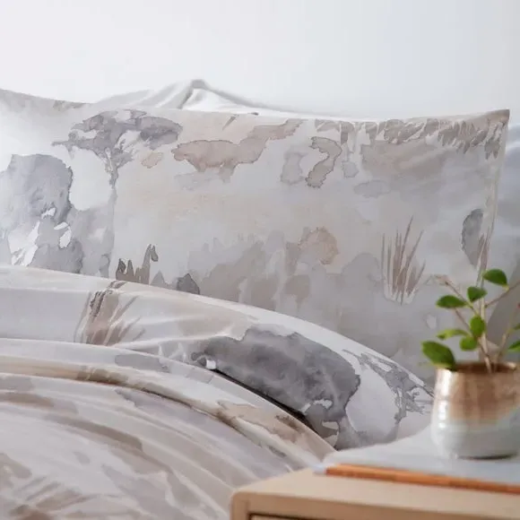 Duvet Cover Set with Pillowcases - Linen, Cotton