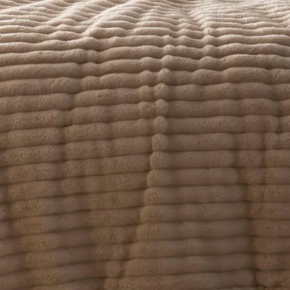 Quilted Duvet Cover Set - Natural, Fleece