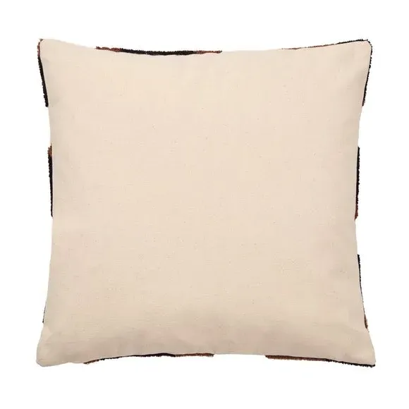 Square Cushion with Tufted Design - Multicolor