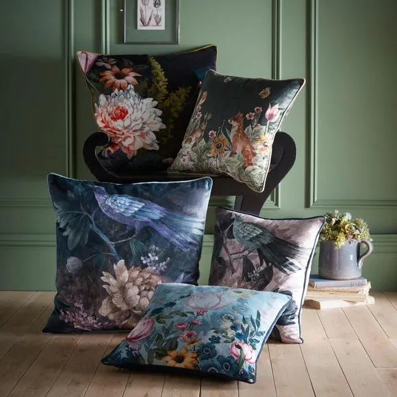 Square Filled Cushion Floral Print - Multicolor