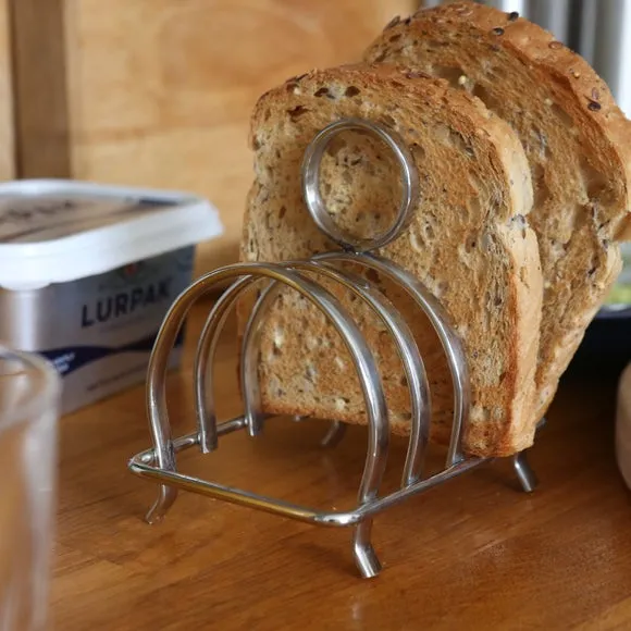 4-Slice Toast Rack - Silver, Stainless Steel