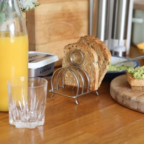 4-Slice Toast Rack - Silver, Stainless Steel image