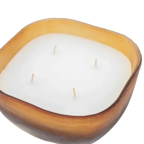 Multi Wick Candle Jasmin Vetiver - Gold Glass
