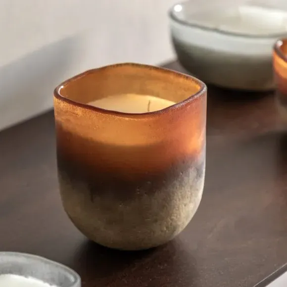 Multi Wick Candle Jasmin Vetiver - Gold Glass image