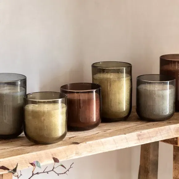 Multi Wick Candle Sandalwood Cedarwood - Green