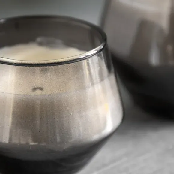 Set of 2 Multi-Wick Candles - Grey, Glass