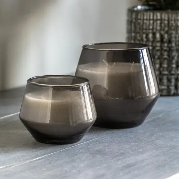 Set of 2 Multi-Wick Candles - Grey, Glass image