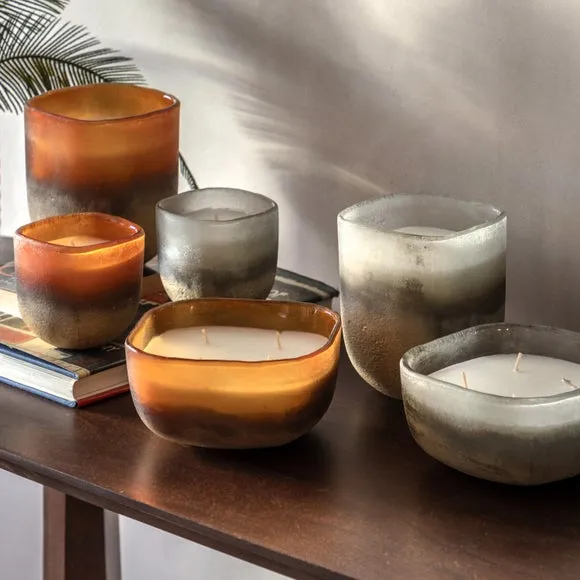 Single Wick Candle - Silver, Mercury Glass