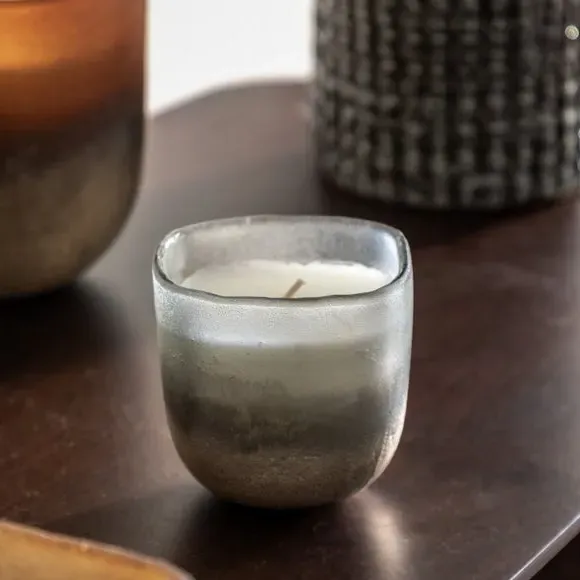 Single Wick Candle - Silver, Mercury Glass image