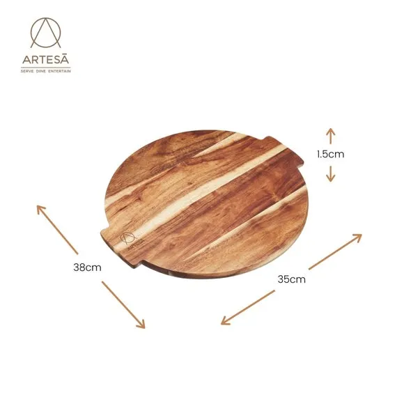 Rotating Lazy Susan - Brown, Acacia Wood