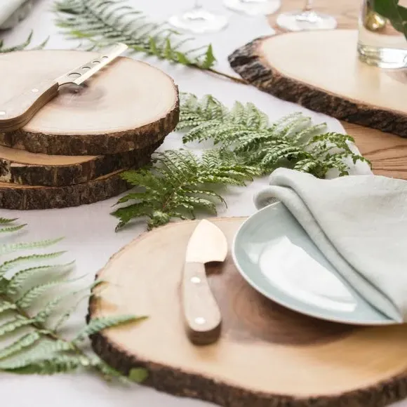 Rustic Serving Board - Brown, Acacia Wood