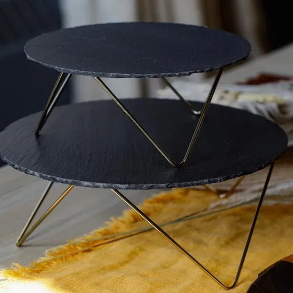 Two Tier Serving Stand - Multicolor