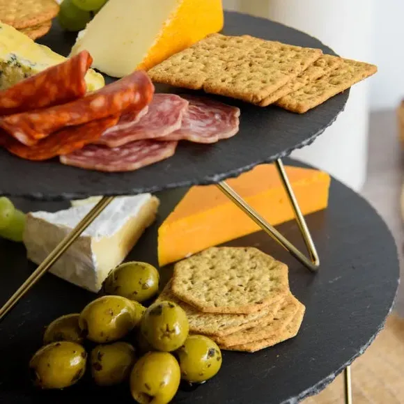 Two Tier Serving Stand - Multicolor