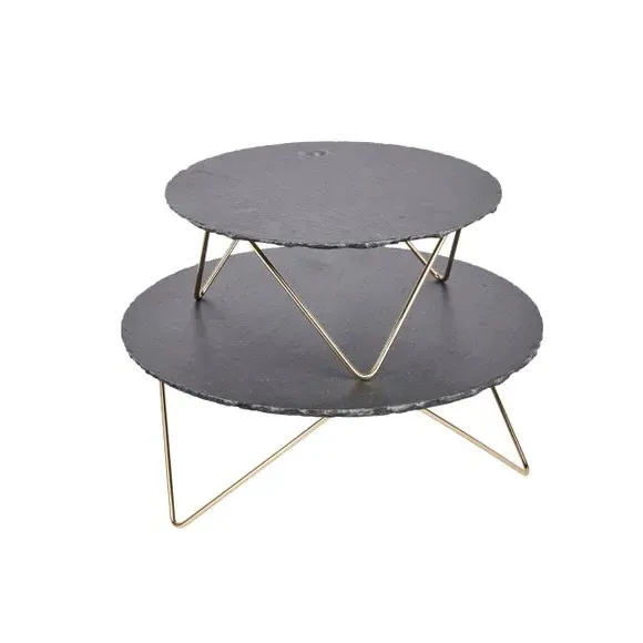 Two Tier Serving Stand - Multicolor image