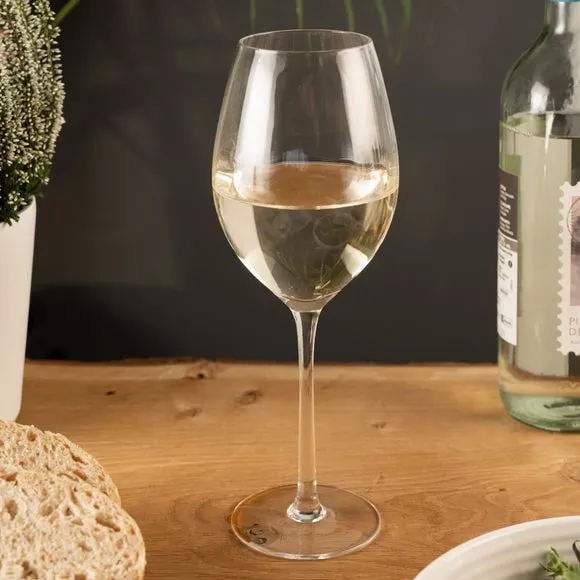 4-Pack White Wine Glasses Fluted - Clear, Glass image