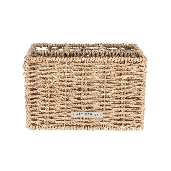 Cutlery Caddy with Handle - Natural, Seagrass