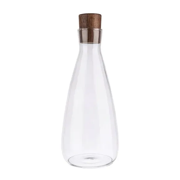 Glass Carafe with Wood Stopper - Clear image