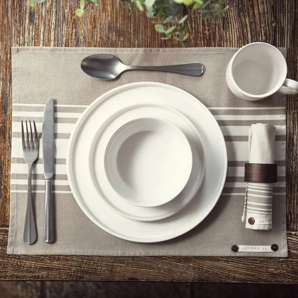 Set of 2 Placemats - Natural, Linen