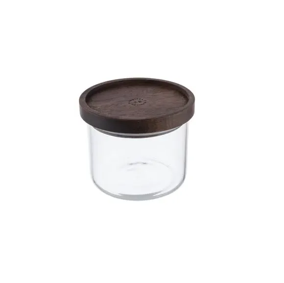 Set of 3 Stacking Storage Jars - Clear, Glass