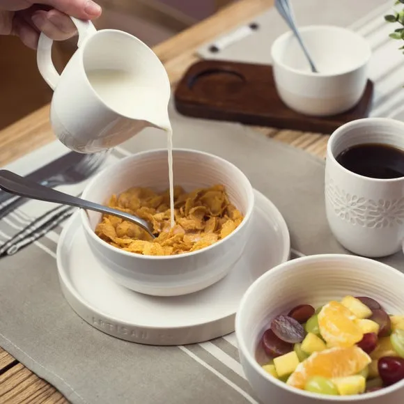 Set of 4 Cereal Bowls - Cream, Stoneware