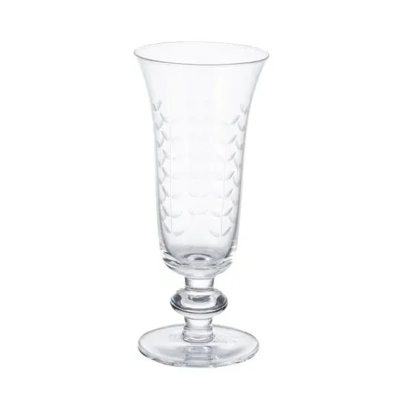 Set of 4 Champagne Glasses - Clear, Glass