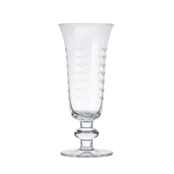 Set of 4 Champagne Glasses - Clear, Glass