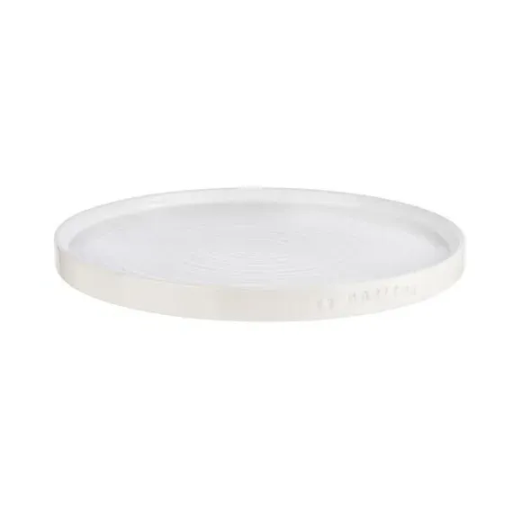 Set of 4 Dinner Plates - Cream, Stoneware