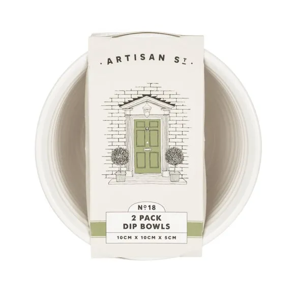 Set of 4 Dip Bowls - Cream, Stoneware