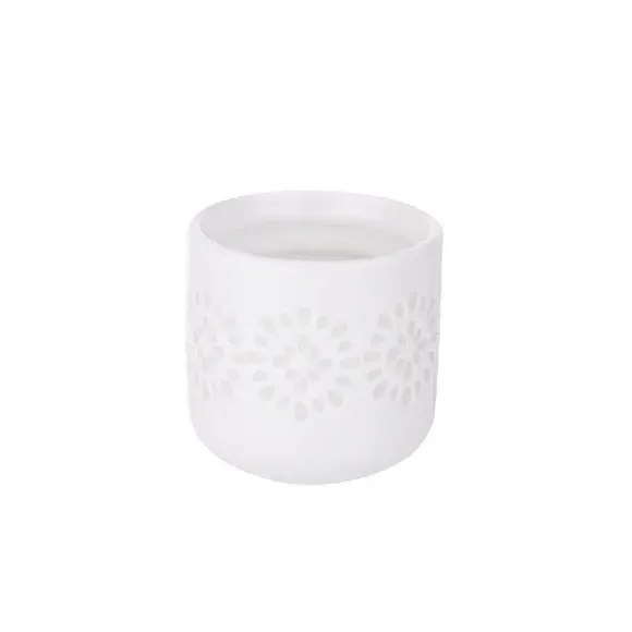 Set of 4 Egg Cups - White, Stoneware