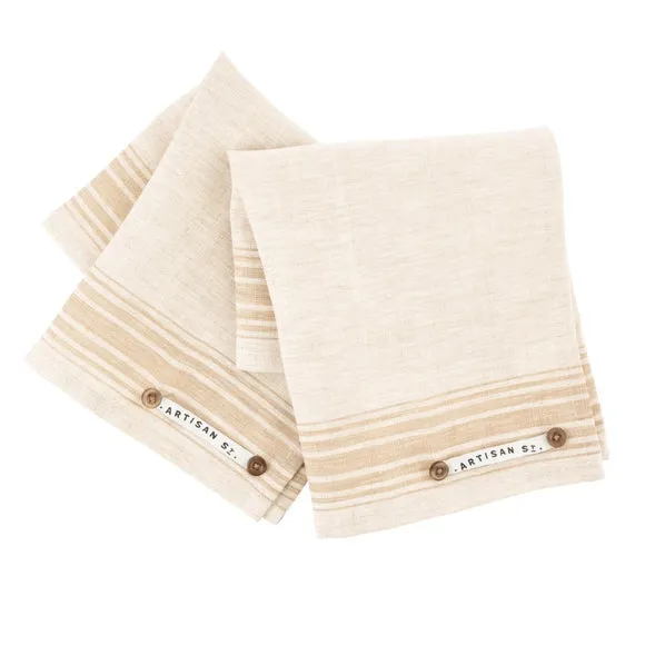 Set of 4 Napkins - Cream, Linen