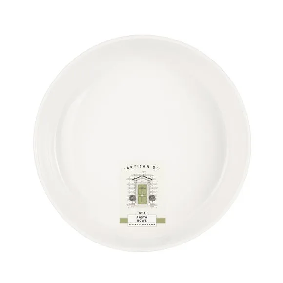 Set of 4 Pasta Bowls - Cream, Stoneware