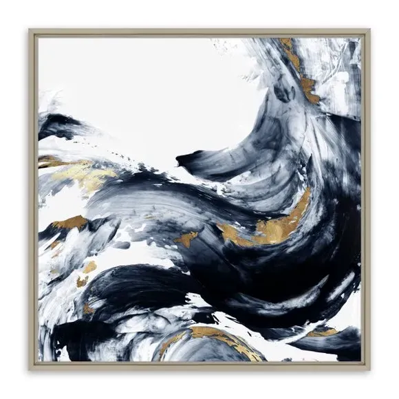 Abstract Canvas Print - Black Frame, Float Mount