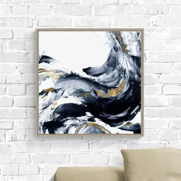 Abstract Canvas Print - Black Frame, Float Mount image