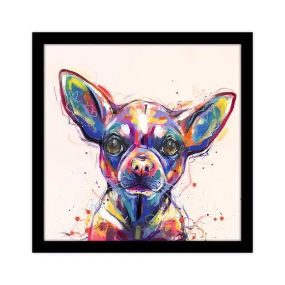 Chihuahua Framed Print - Multicolor