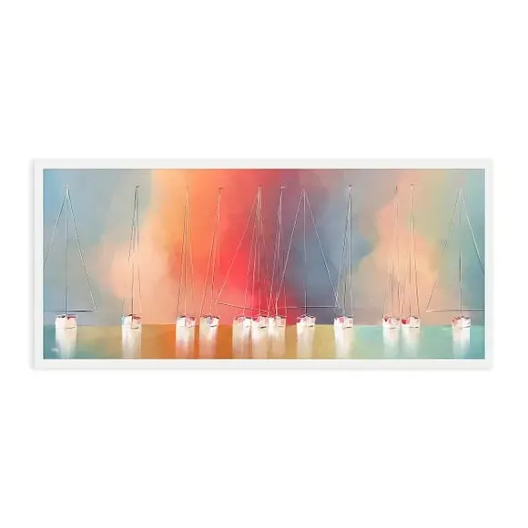 Coastal Framed Print - White Frame