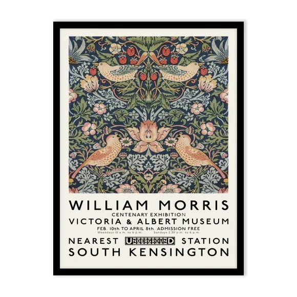 Exhibition Framed Poster - Multicolor, Textured