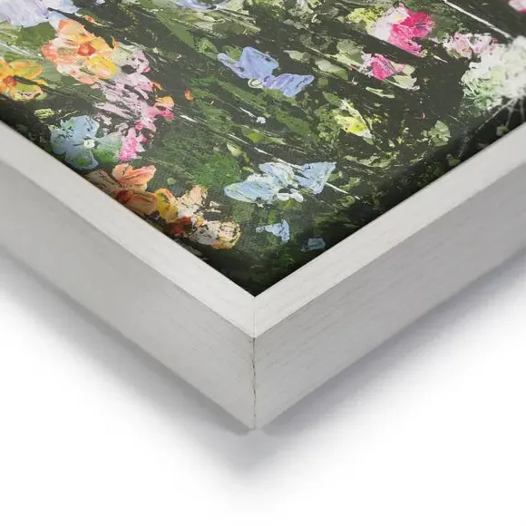 Framed Canvas Print - Floral, Multi-Color