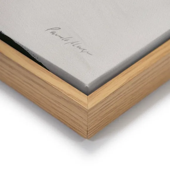 Framed Canvas Print - Multicolor, Oak Effect