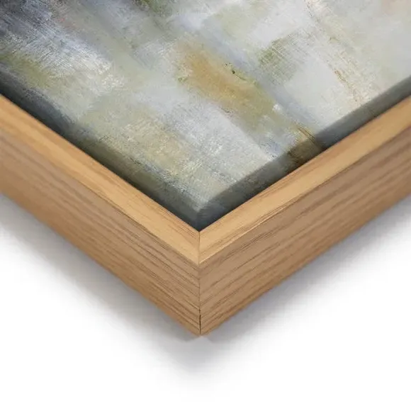 Framed Canvas Print - Multicolor, Oak Frame
