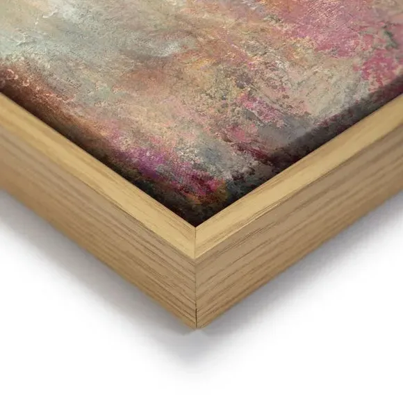 Framed Canvas Wall Art - Blue, Abstract