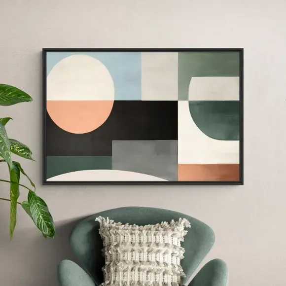 Framed Canvas Wall Art - Multicolor, Canvas image