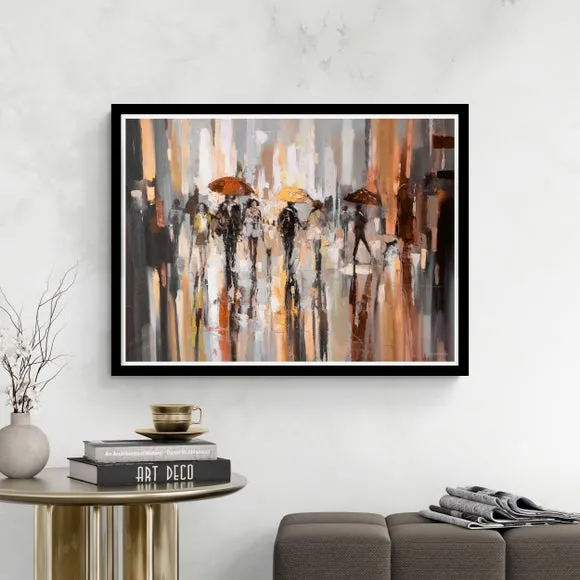 Framed Print Abstract Art - Multicolor image