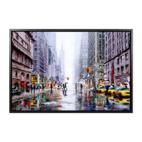 Framed Print Artwork - Black Frame, Canvas