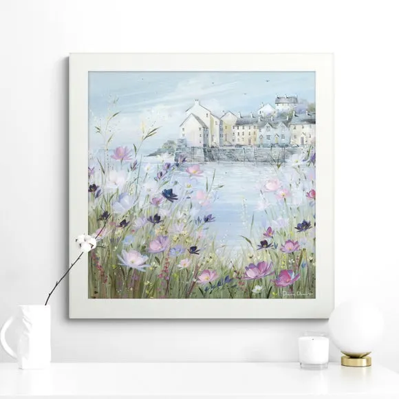 Framed Print Coastal Scene - Multicolor, Wood image