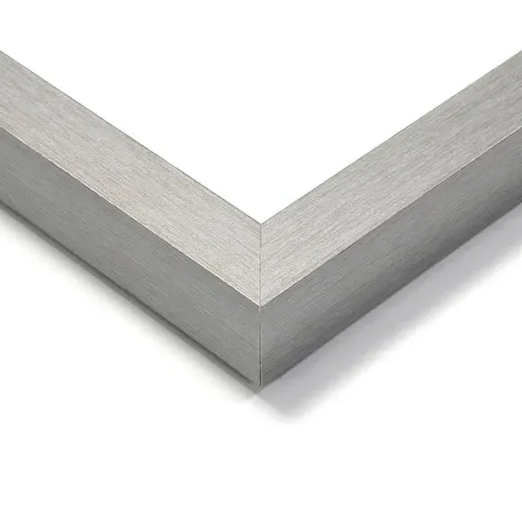 Framed Print Coastal Scene - Silver Frame