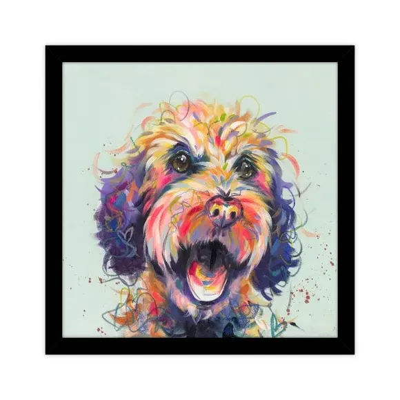 Framed Print Cockapoo Art - Multicolor
