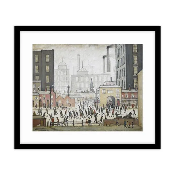 Framed Print Coming From Mill - Multicolor
