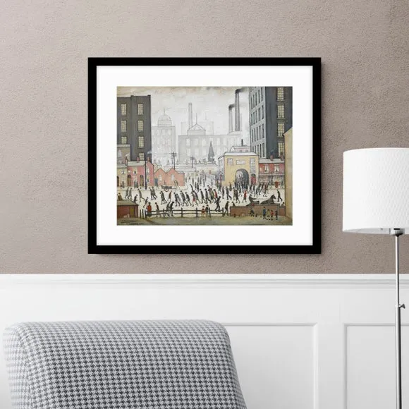 Framed Print Coming From Mill - Multicolor image